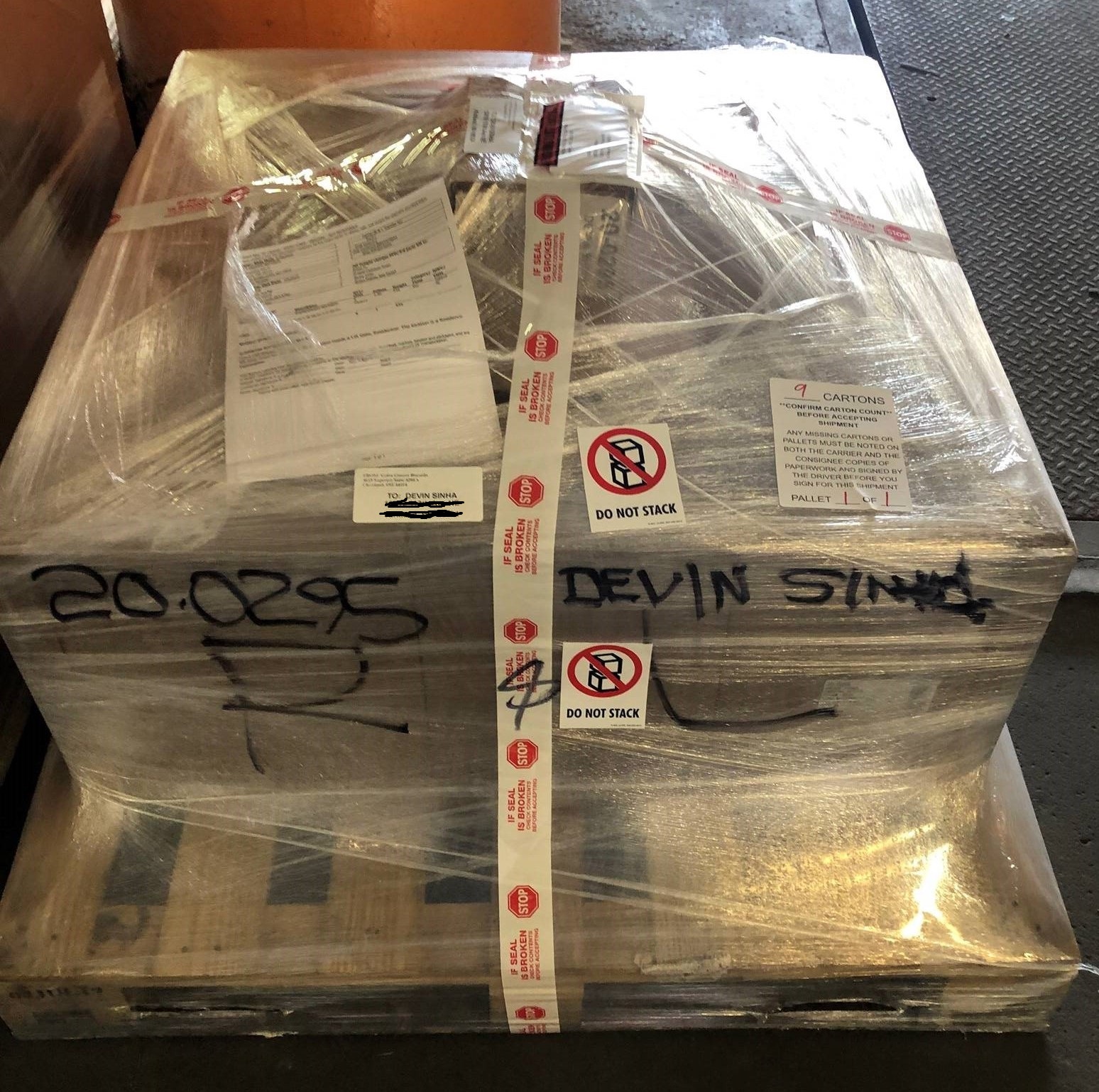 Liminal Space vinyl shipping pallet